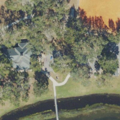 Aerial view of Sawyer Lake Park