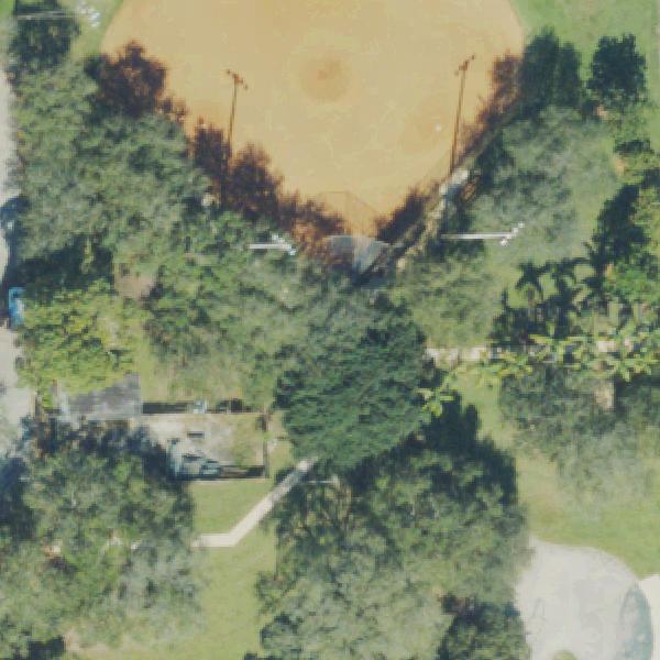 Aerial view of Scott Park