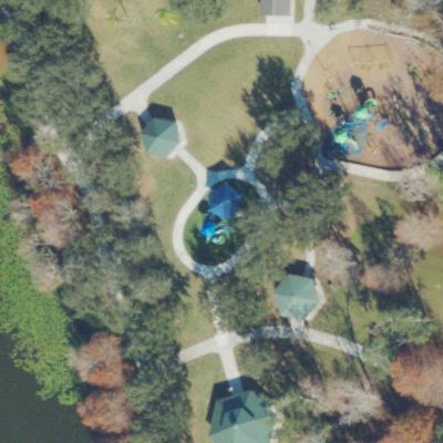 Aerial photo of Secret Lake Park