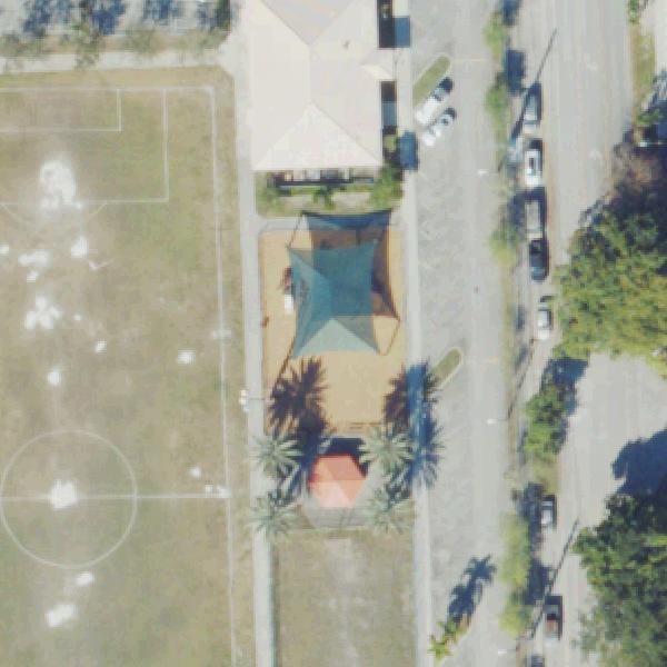 Aerial view of Senator Roberto Casas Park