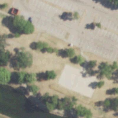 Aerial view of Senter Park
