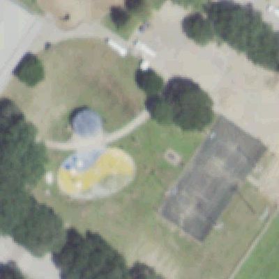Aerial photo of Settegast Park