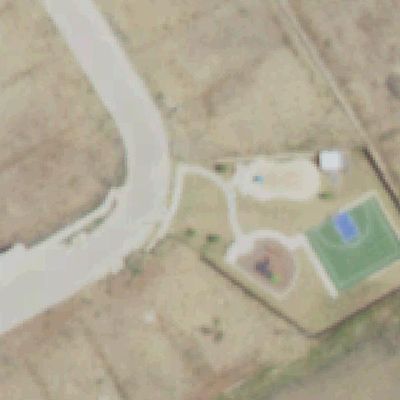 Aerial view of Shaw Creek Community Playground