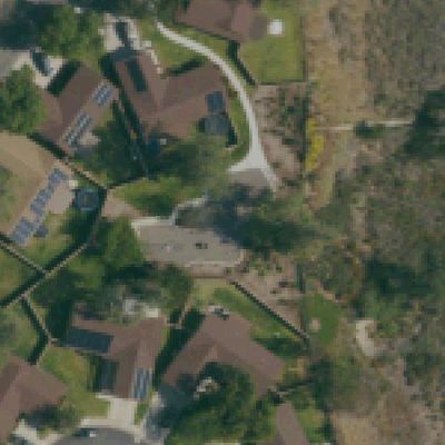Aerial view of Shields Place Playground