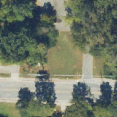 Aerial view of Shoal Creek Park I-South Entrance