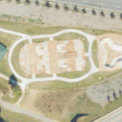 Aerial view of Silver Comet Skate Park