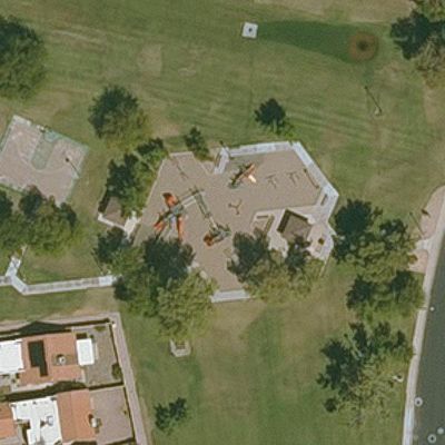 Aerial view of Silvergate Park