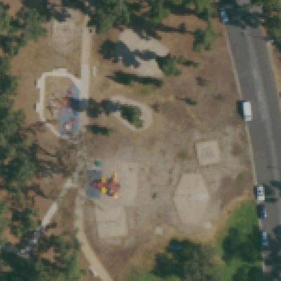 Aerial view of Sixth Avenue Playground