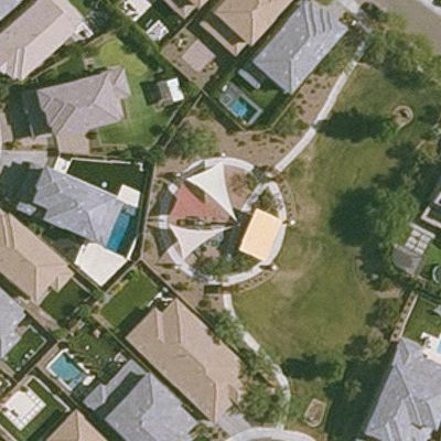 Aerial view of Sky Crossing Resident Playground
