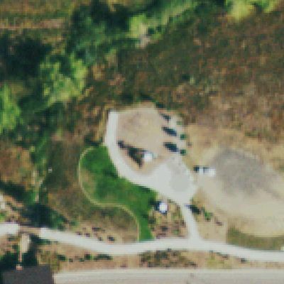 Aerial photo of Skyestone park