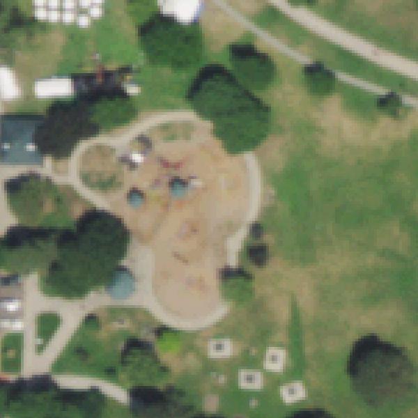 Aerial photo of Sloan's Lake Park