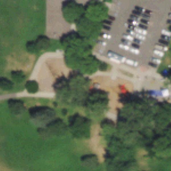 Aerial photo of Sloan's Lake Park Playground North