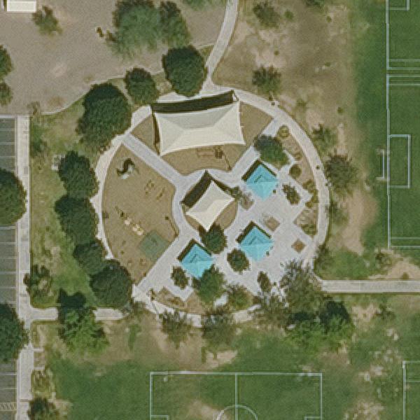 Aerial view of Snedigar East Park