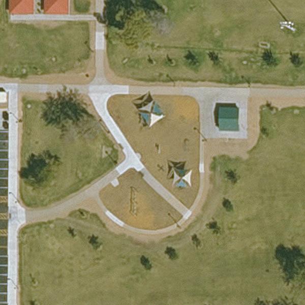 Aerial view of Solano Park