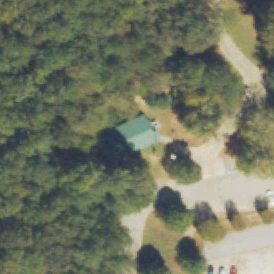 Aerial view of South Rockdale Community Park, Playground