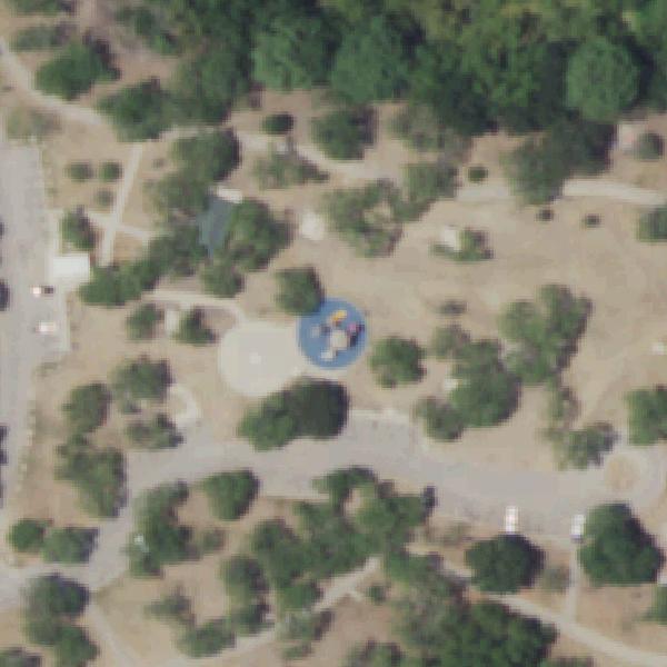 Aerial photo of Southside Lions Park Pavilion 3