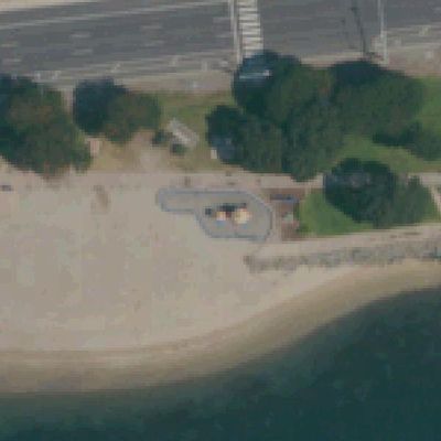 Aerial view of Spanish Landing Playground