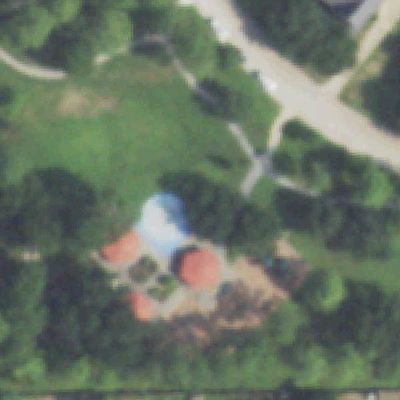 Aerial photo of Splash Pad Park