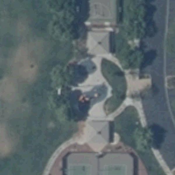 Aerial photo of Spotted Leaf Park