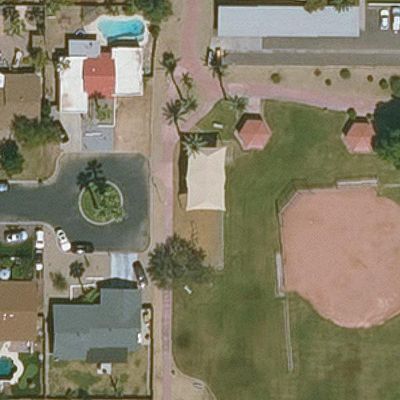 Aerial view of Staggs Park