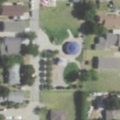 Aerial view of Stimpson and Drake Park