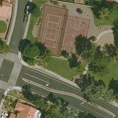 Aerial view of Stonecreek Tennis and Basketball Courts