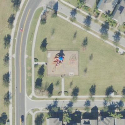 Aerial view of Summerlake Playground