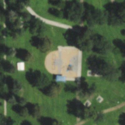 Aerial photo of Sunken Gardens Park