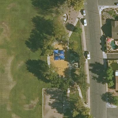 Aerial view of Sunset Park Playground