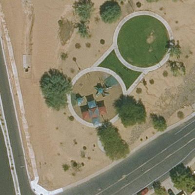 Aerial view of Sunset Ridge Park