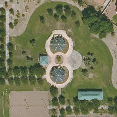 Aerial view of Sycamore Grove Park