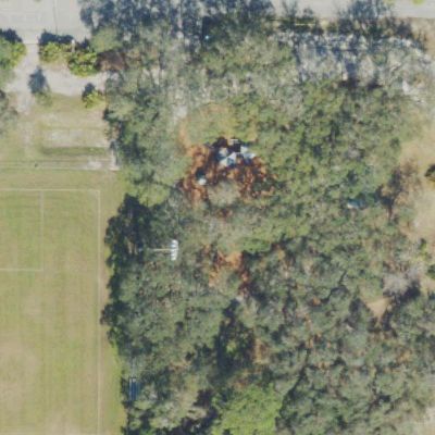 Aerial view of Sylvan Lake park