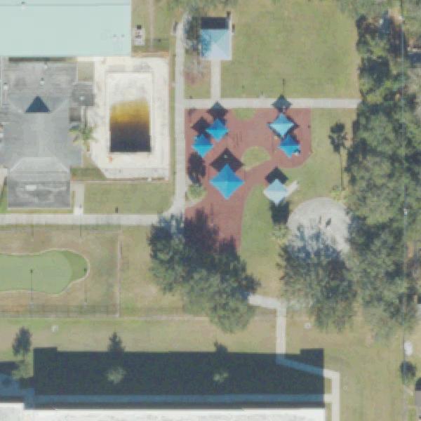 Aerial view of Tangelo Community Park