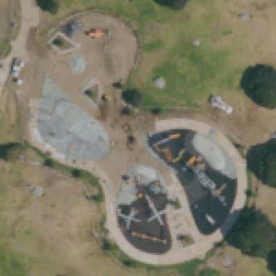 Aerial view of Tecolote North Playground
