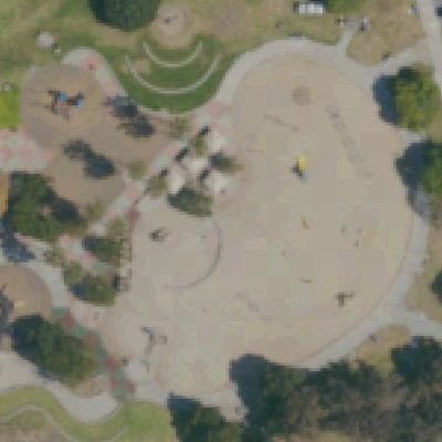 Aerial view of Tecolote Shores South Playground