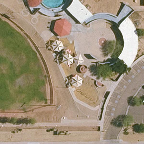 Aerial view of Telephone Pioneer Park