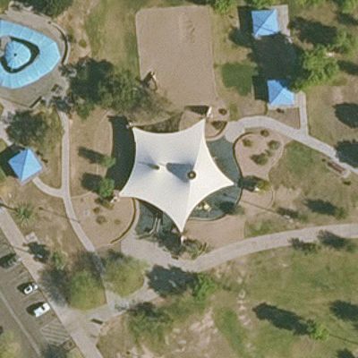 Aerial view of The Cloud at Kiwanis Park