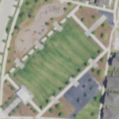 Aerial view of The Commons Park