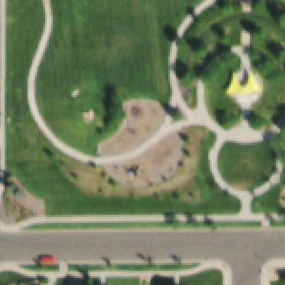 Aerial photo of The Grove Neighborhood Playground
