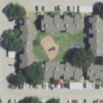 Aerial view of The Place at Harvestree Playground