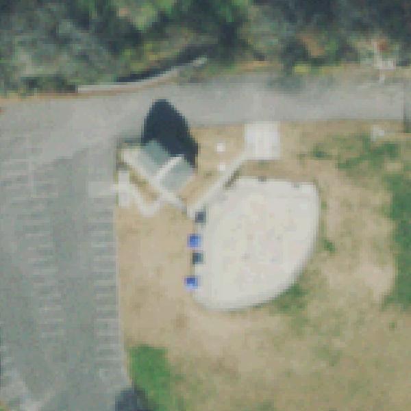 Aerial photo of The Splash Pad at Peay Park