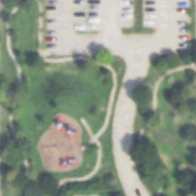 Aerial photo of Thomas A. Glazier Pocket Park