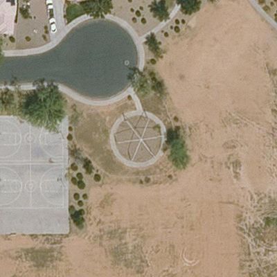 Aerial view of Thomas Park