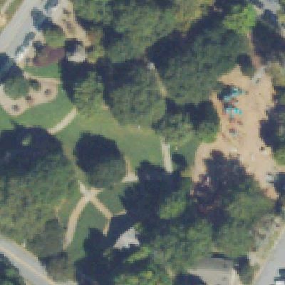 Aerial view of Thrasher Park