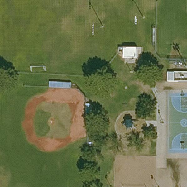 Aerial view of Thunderbird Park