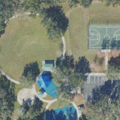 Aerial view of Tildenville Park