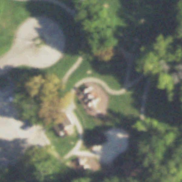 Aerial photo of Timber Lane Park Disc Golf Course