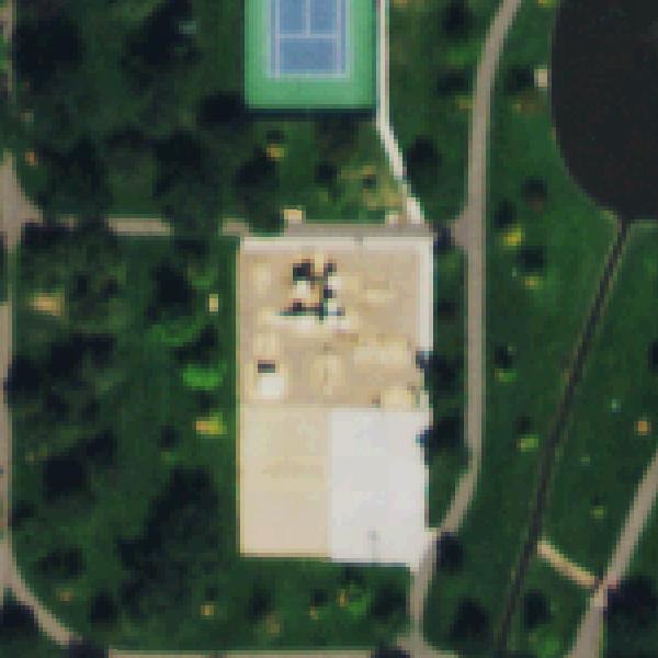 Aerial photo of Tommy Davis Park