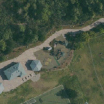 Aerial view of Town Center Park East