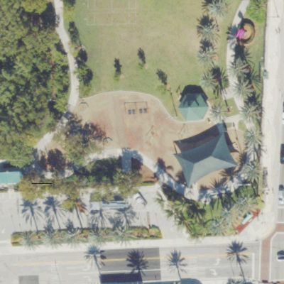 Aerial view of Town Center Park
